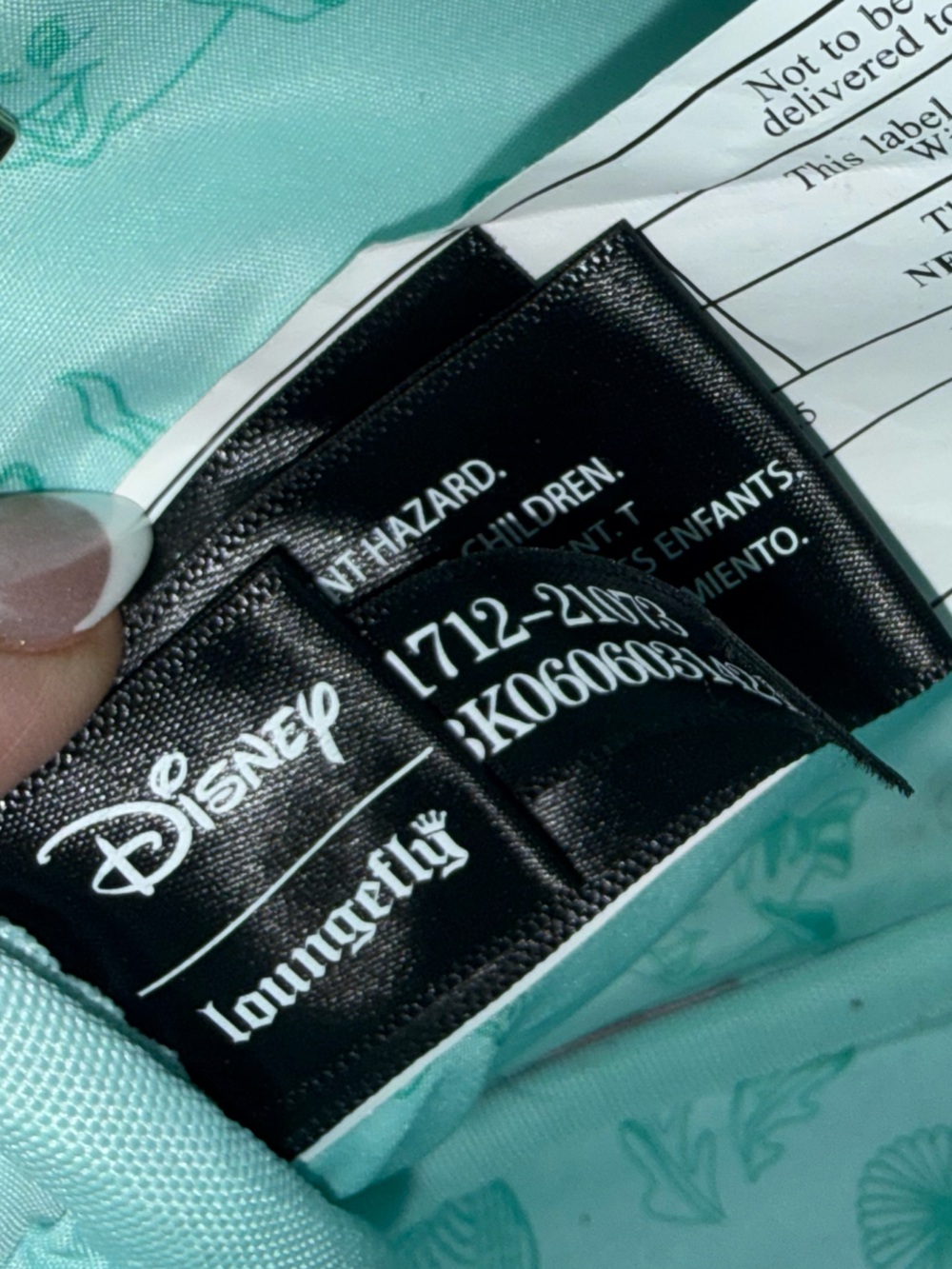 Disney Loungefly The Little Mermaid Kiss The Girl Mini Backpack Exclusive Tote - Picture 6 of 7
